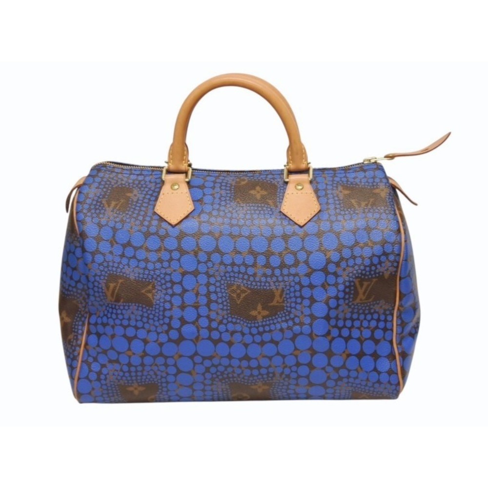 Louis Vuitton Speedy handbag Monogram Pumpkin Dot Yayoi Kusama Blue